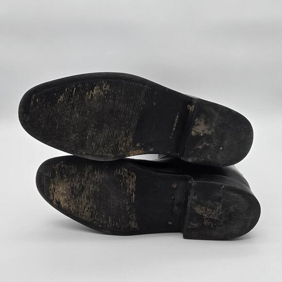 Aigle Black tall leather lined waterproof rain riding boots 41/9 - Picture 8 of 14